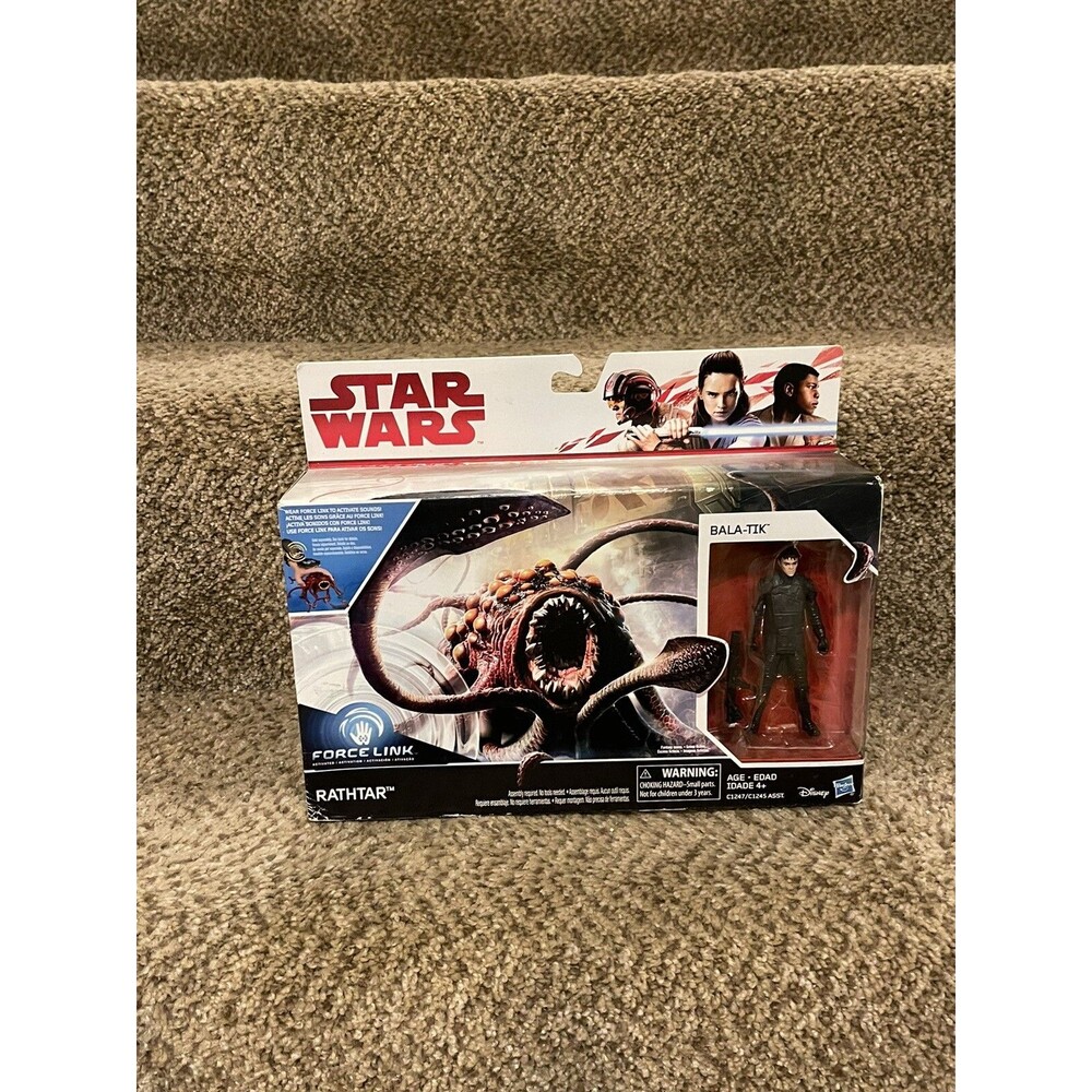 Star Wars The Last Jedi Force Link Rathtar & Bala Tik Figures 3.75 Hasbro